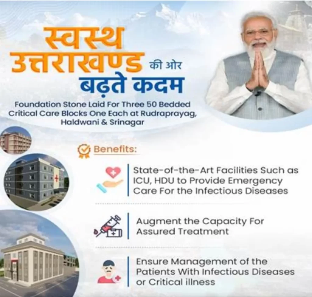 Dr Mansukh Mandaviya lays Foundation Stone of 500 bedded Hospital in Dehradun and three 50 bedded Critical Care Blocks at Rudraprayag, Nainital and Srinagar Pauri respectively - 1
