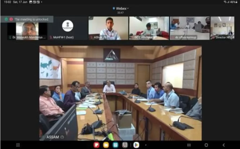 Union Health Minister Dr Mansukh Mandaviya chairs meeting with Central and State agencies to review preparedness for Flood Management ahead of monsoon season in Assam - 2