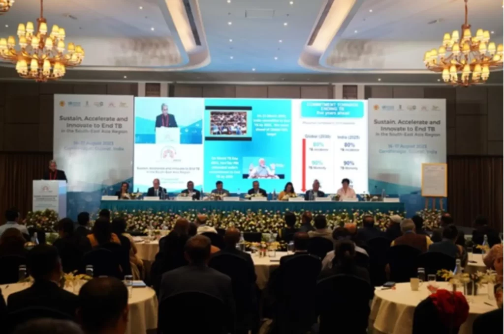 Union Health Minister Dr. Mansukh Mandaviya delivers keynote address at the Ministerial meeting – Sustain, Accelerate and Innovate to end TB in the South-East Asia Region - 5