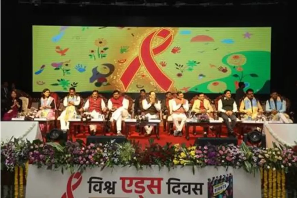 Union Health Minister Shri Jagat Prakash Nadda inaugurates World AIDS Day 2024 event in the presence of Dr. Mohan Yadav, Chief Minister of Madhya Pradesh in Indore, Madhya Pradesh -1