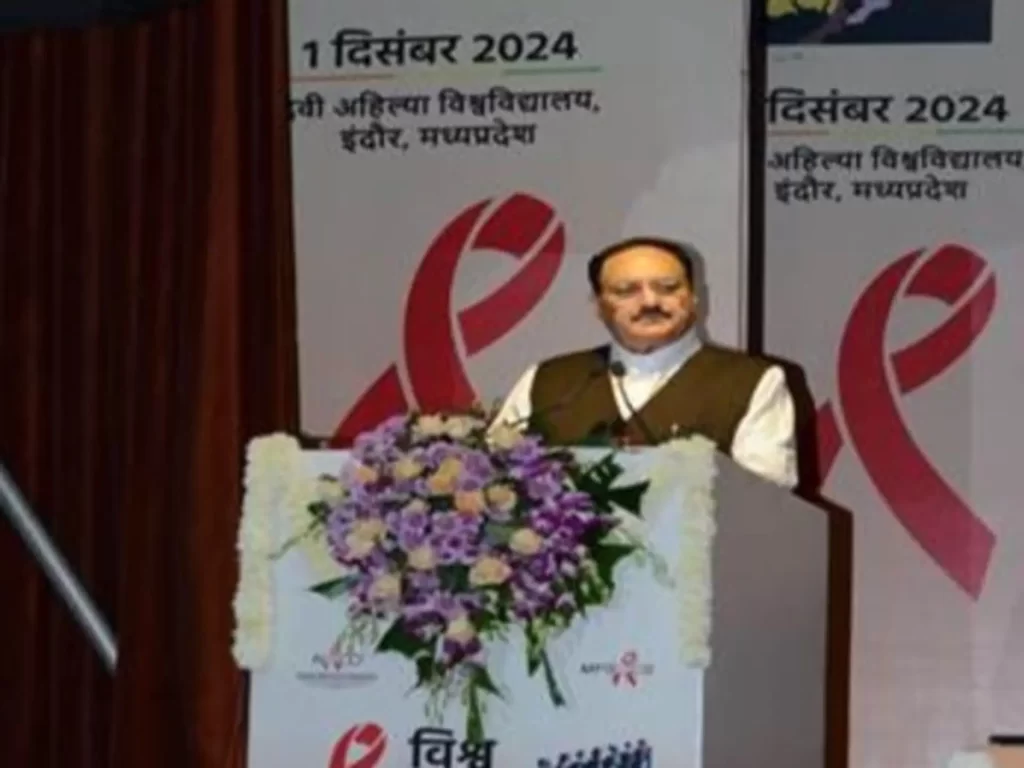 Union Health Minister Shri Jagat Prakash Nadda inaugurates World AIDS Day 2024 event in the presence of Dr. Mohan Yadav, Chief Minister of Madhya Pradesh in Indore, Madhya Pradesh