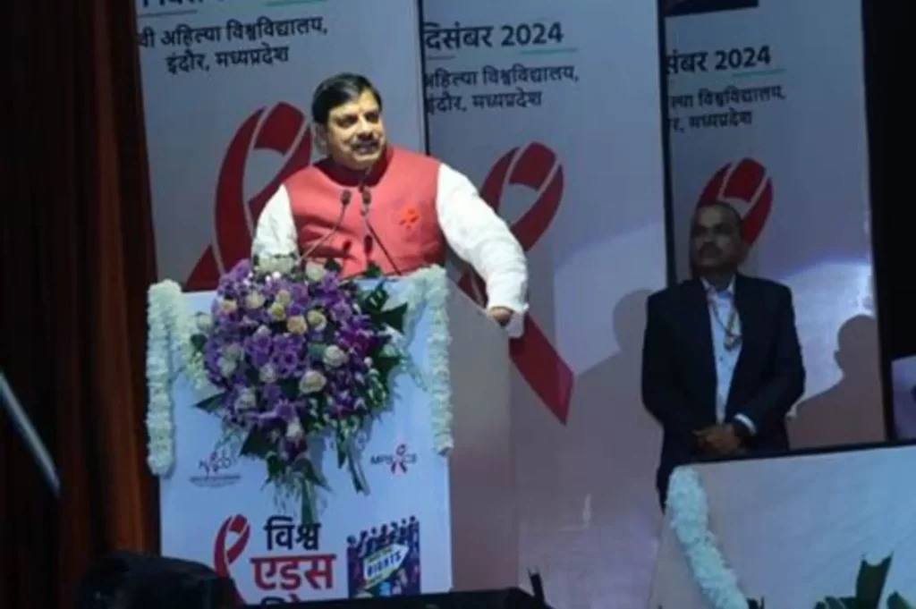 Union Health Minister Shri Jagat Prakash Nadda inaugurates World AIDS Day 2024 event in the presence of Dr. Mohan Yadav, Chief Minister of Madhya Pradesh in Indore, Madhya Pradesh - 3