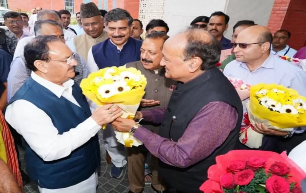 Union Minister of Health & Family Welfare and Chemicals & Fertilizers Shri Jagat Prakash Nadda, visits the All India Institute of Medical Science (AIIMS) Jammu today - 1