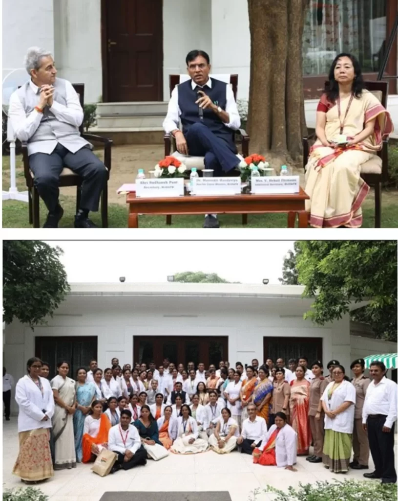 Union Health Minister commemorates 50 nurses with family as special guests honoring their contribution to the nation - 1