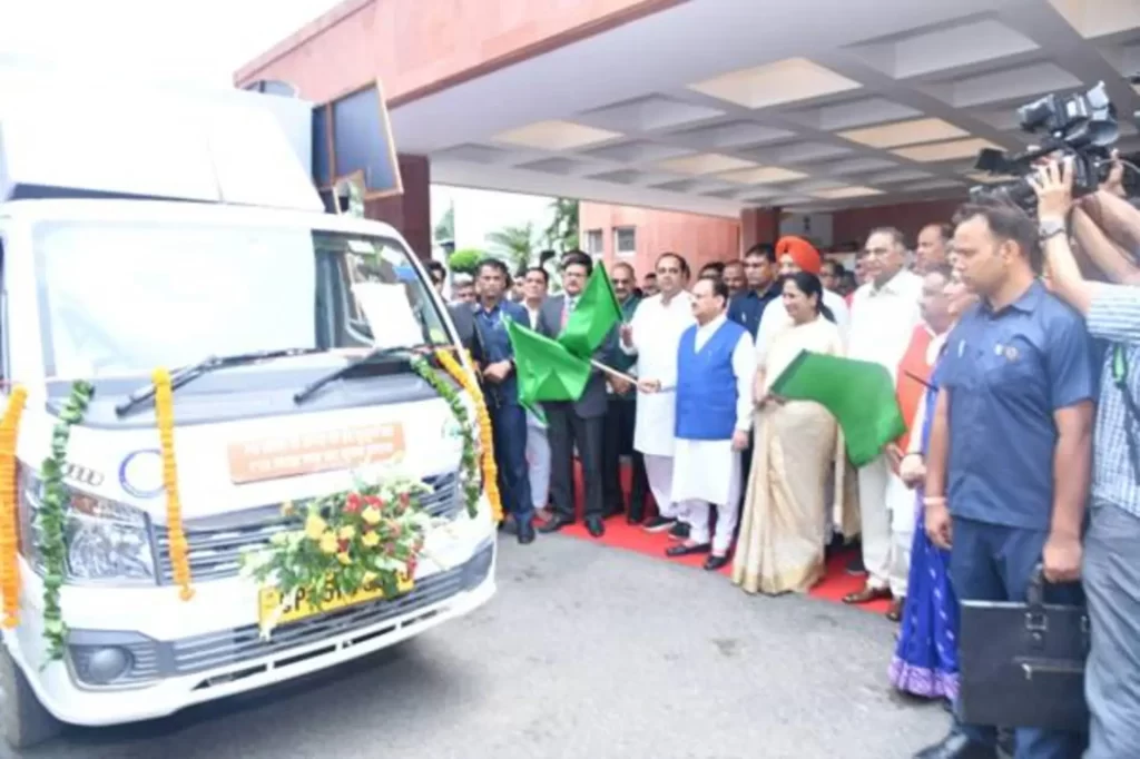 Union Health Minister Shri J P Nadda distributes appointment letters to Delhi Nursing Officers and Allied Healthcare Professionals; flags off Ayushman Bharat Registration Vans-1