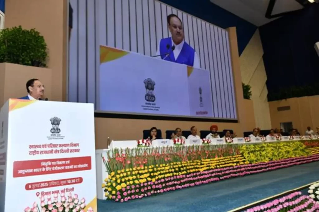 Union Health Minister Shri J P Nadda distributes appointment letters to Delhi Nursing Officers and Allied Healthcare Professionals; flags off Ayushman Bharat Registration Vans-4