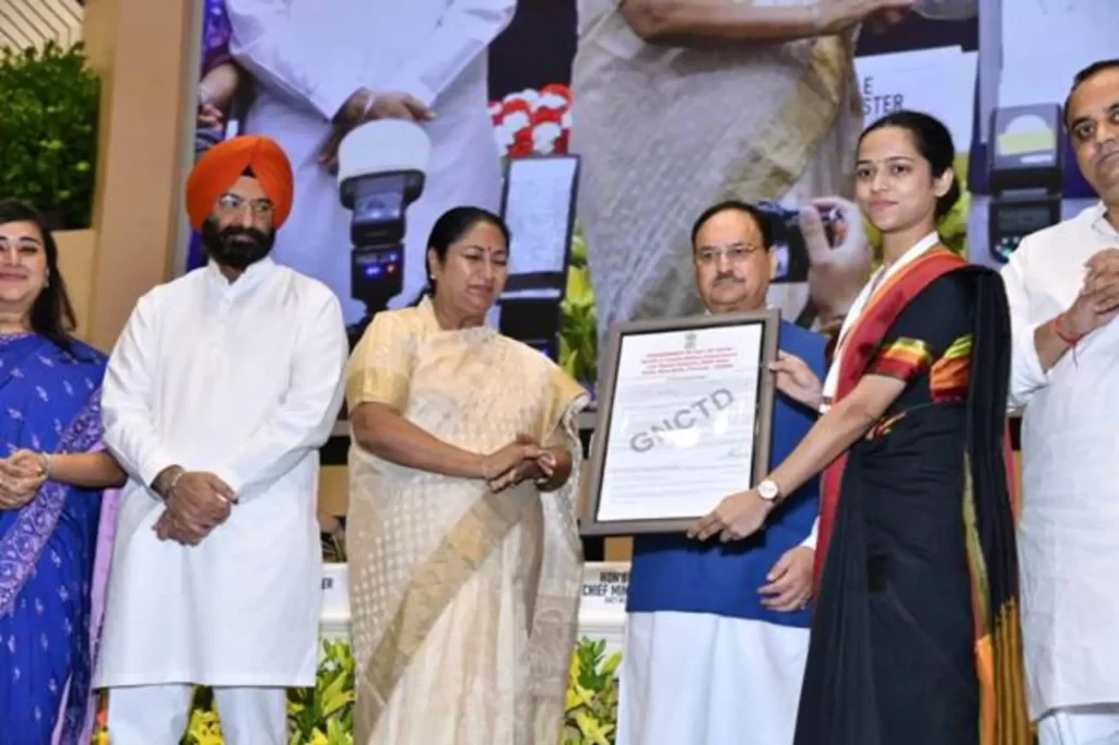 Union Health Minister Shri J P Nadda distributes appointment letters to Delhi Nursing Officers and Allied Healthcare Professionals; flags off Ayushman Bharat Registration Vans-1
