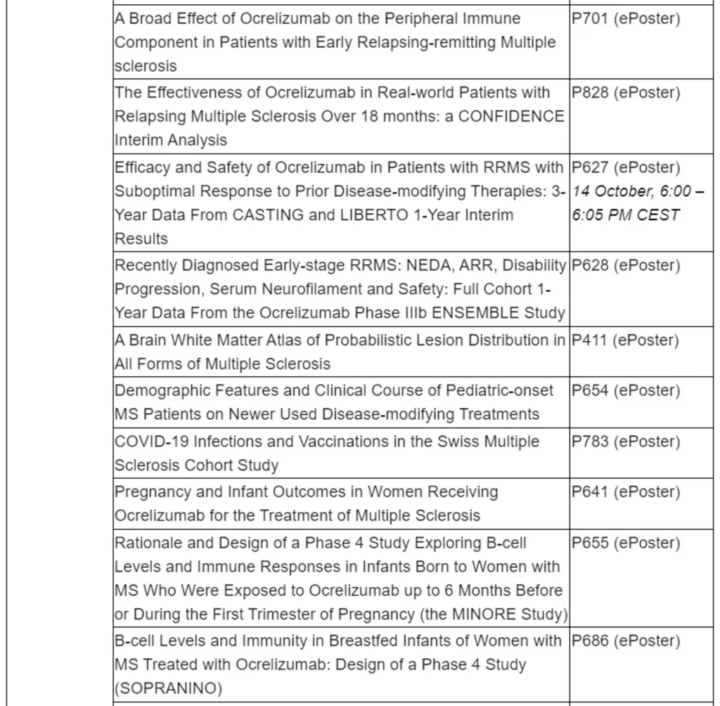 Roche to present new data on OCREVUS in multiple sclerosis and ENSPRYNG in neuromyelitis optica spectrum disorder at ECTRIMS 2021