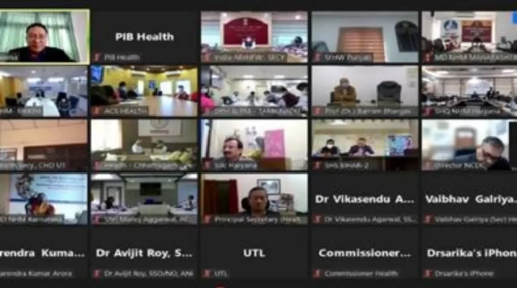 Centre reviews Public Health Response to COVID-19 in the light of emergence of OMICRON and Progress of Vaccination with States/UT