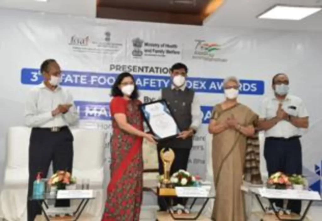 Union Health Minister Shri Mansukh Mandaviya releases 3rd State Food Safety Index