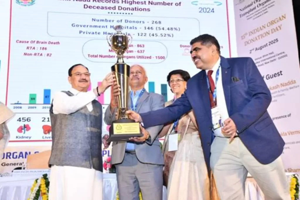 Union Health Minister Shri Jagat Prakash Nadda addresses the 15th Indian Organ Donation Day Ceremony