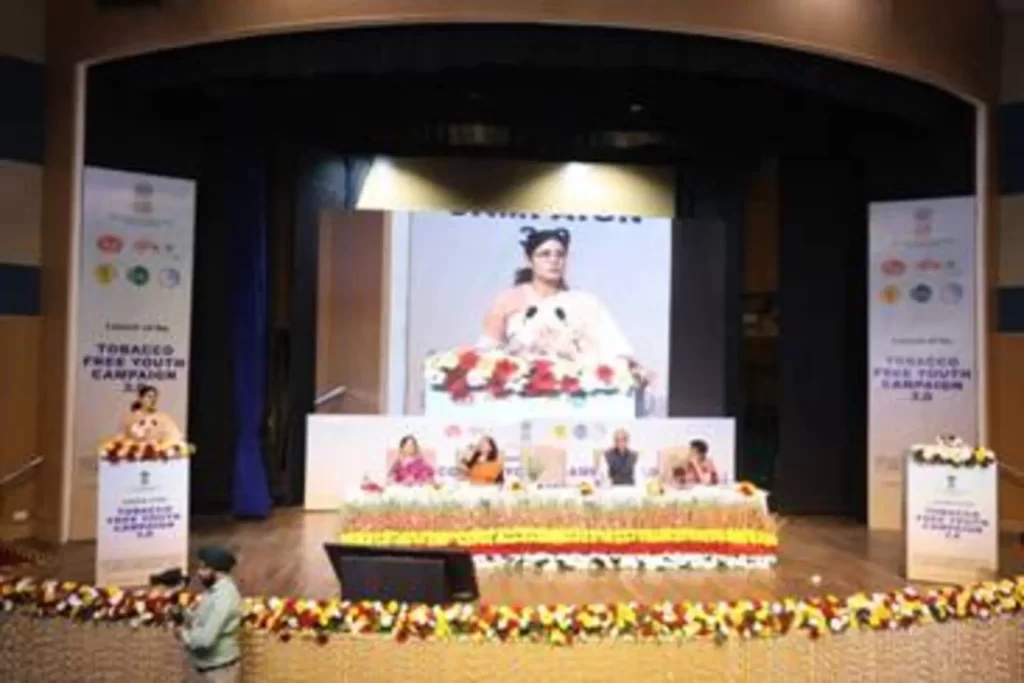 Union MoS for Health and Family Welfare, Smt. Anupriya Patel Launches Third Tobacco Free Youth Campaign- Calls on Youth to become ambassadors of a tobacco-free and addiction-free lifestyle